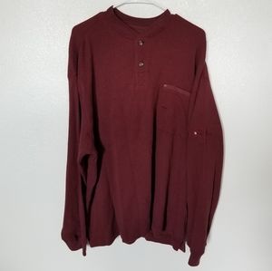 Cabela's Roughneck Henley Long Sleeve Top Size XL